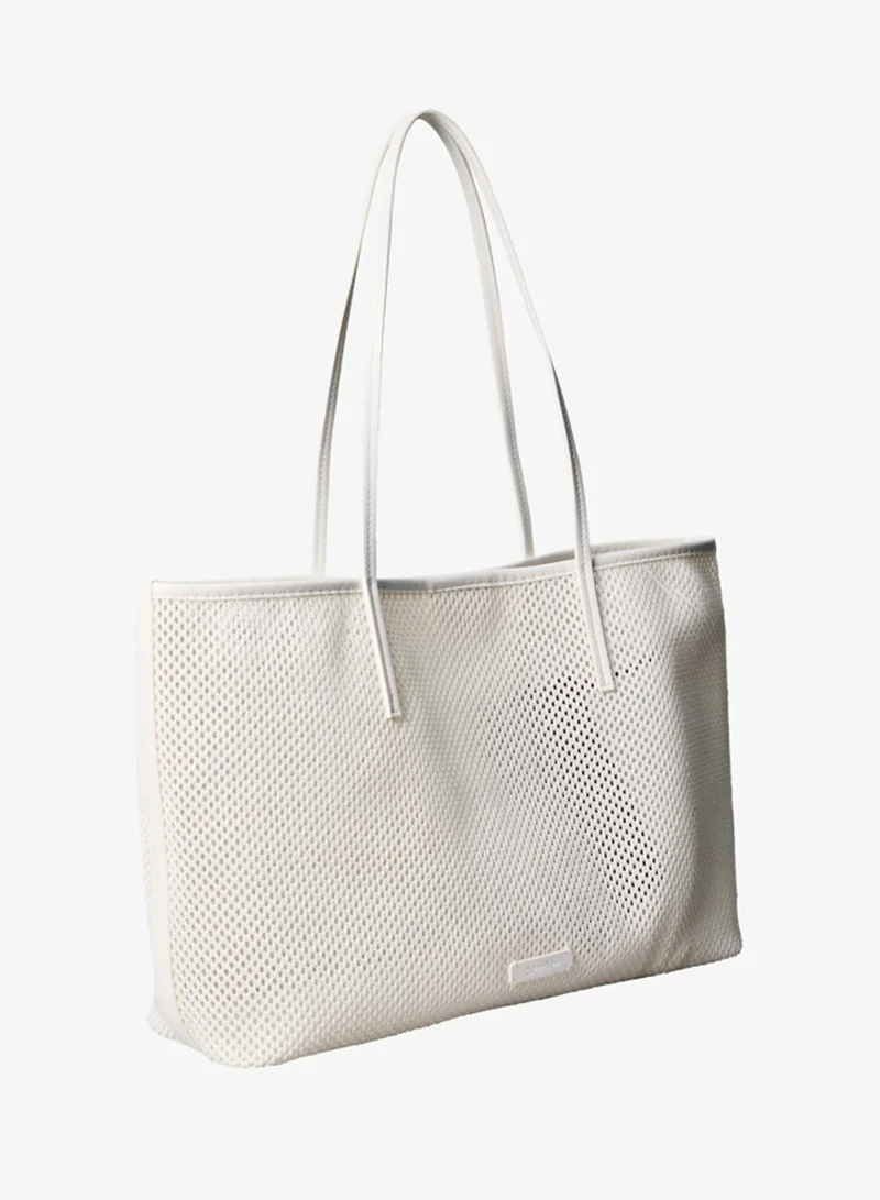 كالفن كلاين Emblem Logo Mesh Tote Bag
